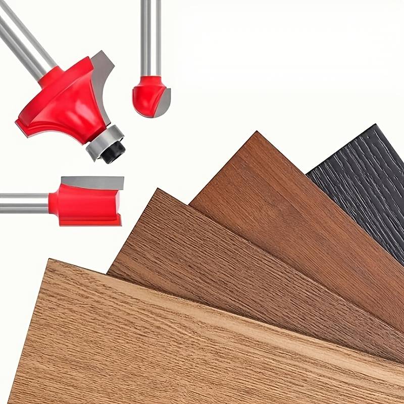 Local Kiwi Deals Tools 15pcs 1/4"(6.35MM) Carbide Shank Wood Router Set