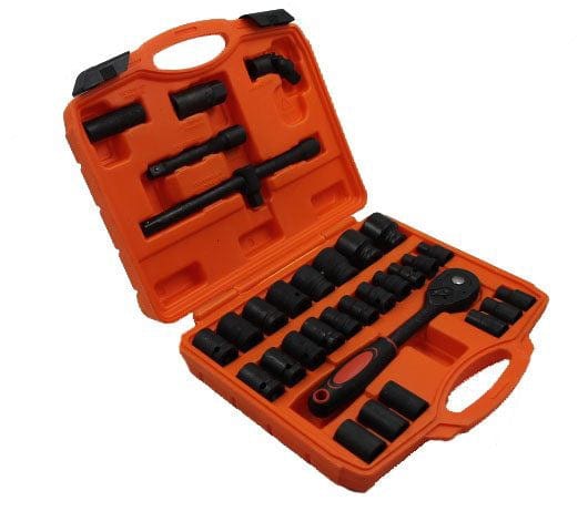 Local Kiwi Deals Tools DONGTE Black Impact Socket Wrench set 1/2″ 32pcs