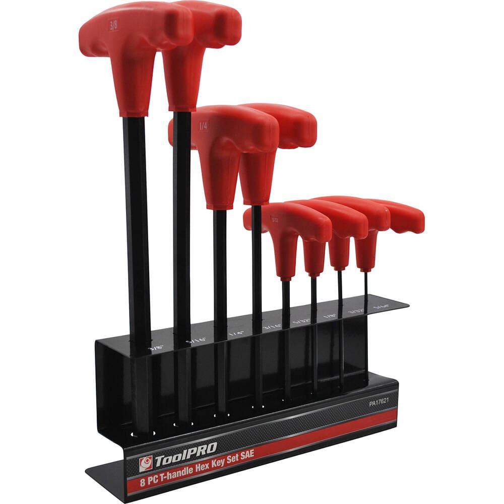 Local Kiwi Deals Tools ToolPRO 8 Piece SAE T-Handle Hex Key Set