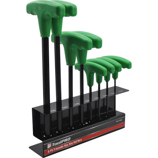 Local Kiwi Deals Tools ToolPRO Hex Key Set T-Handle Torx 8 Piece