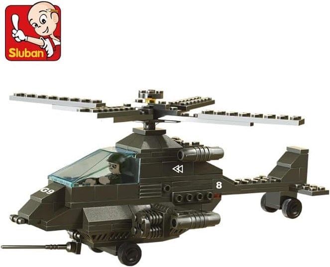 Local Kiwi Deals Toys & Games Sluban Army Helicopter Bricks M38-B6200 158pcs