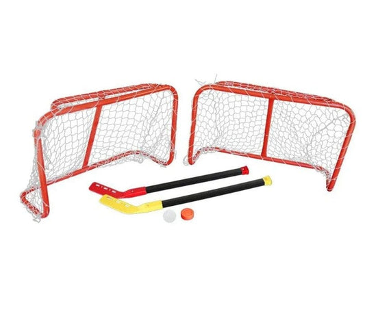 Local Kiwi Deals Twin Hockey Goal Set (2 Goals + 2 Nets + 2 Hockey Sticks + 2 Hockey Balls)