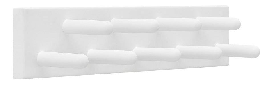 Local Kiwi Deals WHITE Fraser Country: Pine 9 Hook Rack - 550 x 100mm