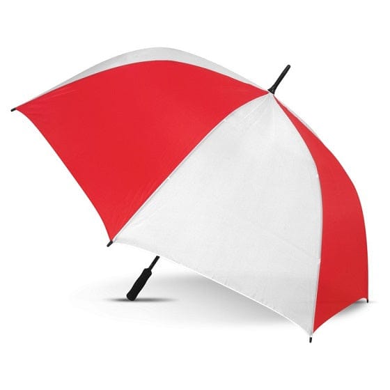 Local Kiwi Deals WHITE/RED Golf Umbrella Large ASSORTED