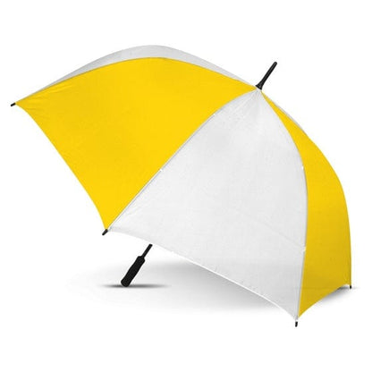 Local Kiwi Deals WHITE/YELLOW Golf Umbrella Large ASSORTED