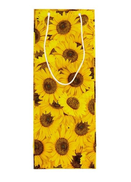 Local Kiwi Deals Wine Bottle Bag Sunflowers Pattern - SQUARE