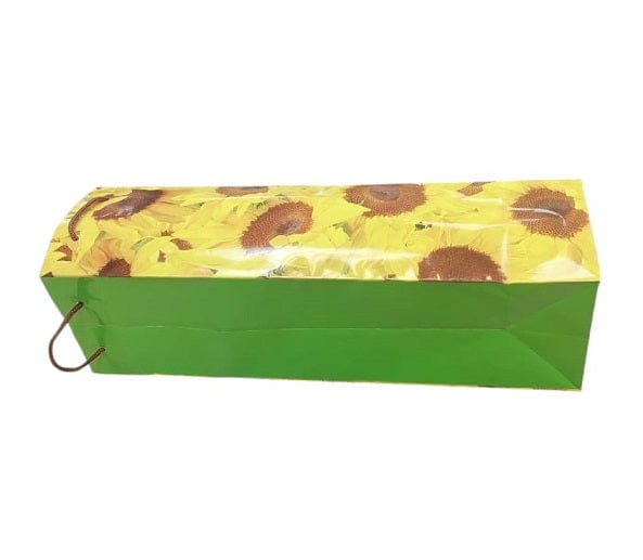 Local Kiwi Deals Wine Bottle Bag Sunflowers Pattern - SQUARE