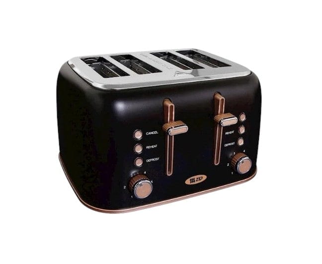 Local Kiwi Deals Zip Vintage Toaster Copper & Black 4 Slice