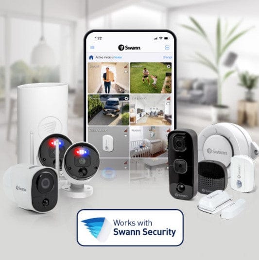 Swann Security, Locks and Alarms Swann 8CH 4K NVR Kit with 4 x 4K PIR Spotlight Bullet Cameras