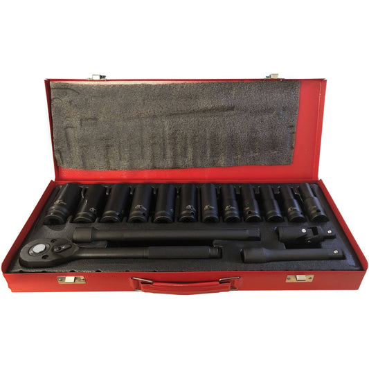 Air Impact Socket Set 1/2″ Dr 16pcs - Local Kiwi Deals