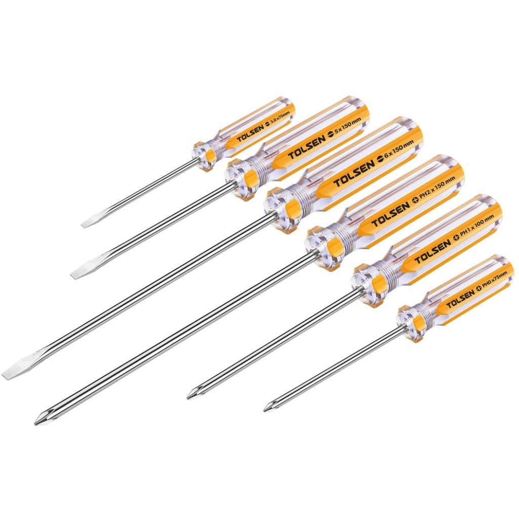 Local Kiwi Deals 6pc Screwdriver Set Transparent