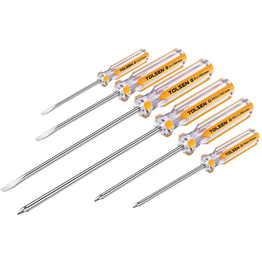 Local Kiwi Deals 6pc Screwdriver Set Transparent