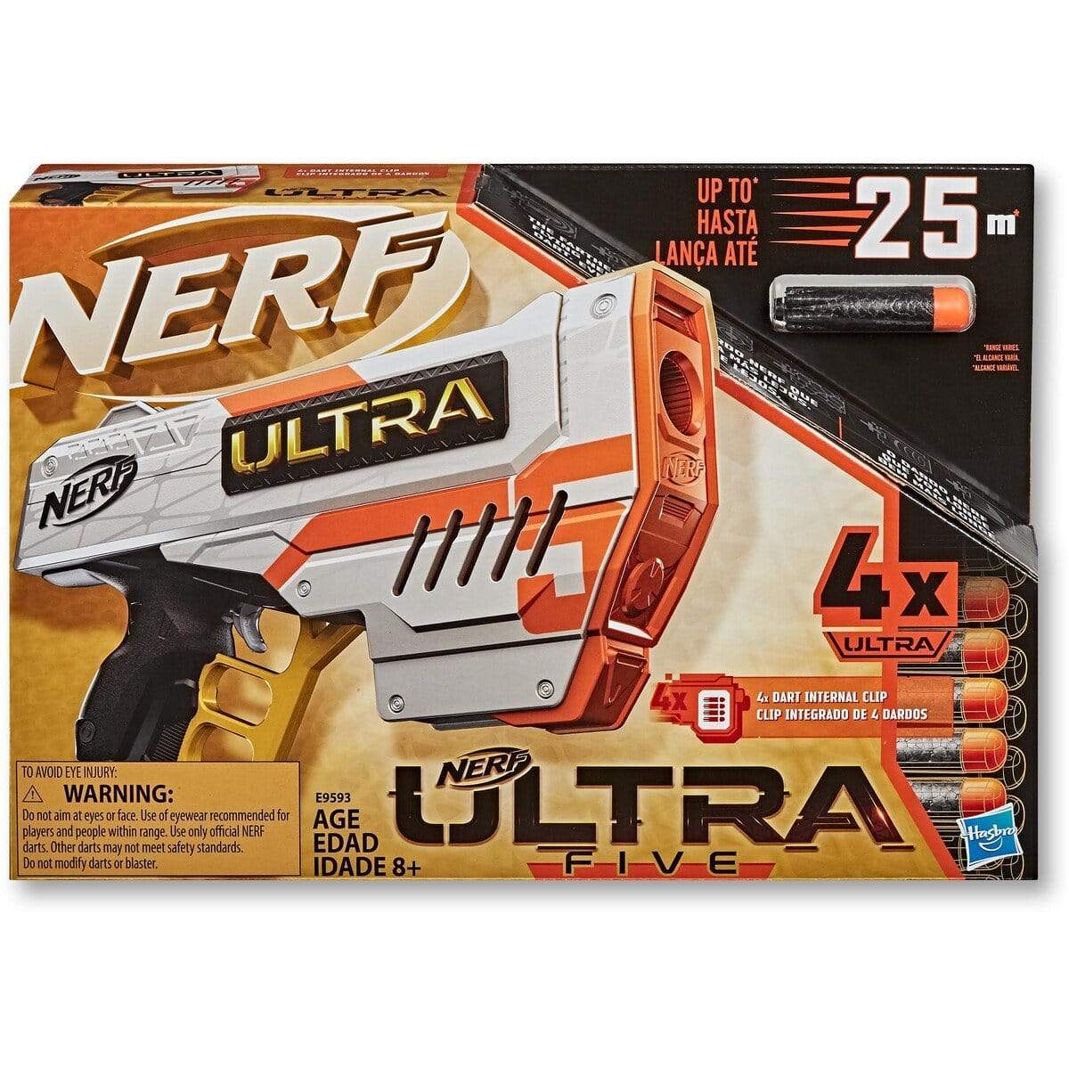 NERF Ultra Five Blaster E9592 & Ultra 60 Foam Dart Refill E9431